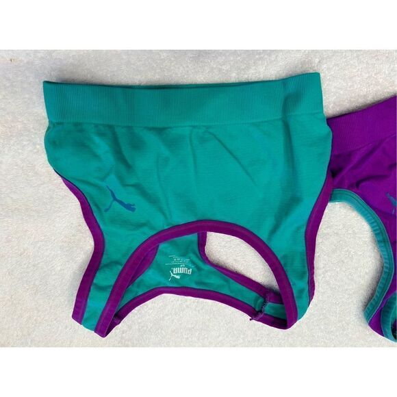 2 Puma Small sports bra size Small purple teal - Picture 2 of 6